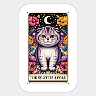 Scottish Fold Tarot Card Sticker